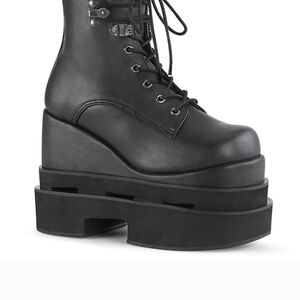 Demonia Eternal Darkness Black Platform Gothic Boots